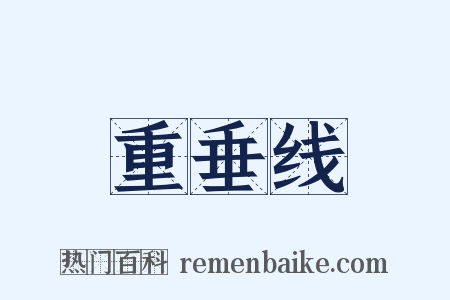 重垂线是什么意思的图片